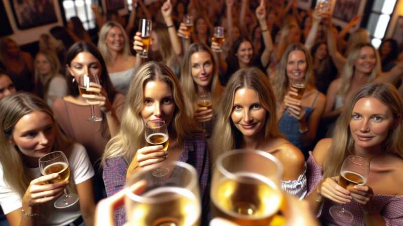 300,000 Australian Women Engage in Risky Drinking, Study Warns, Concept art for illustrative purpose, tags: frauen - Monok